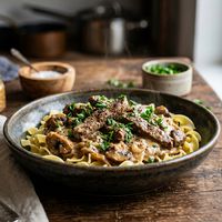 Beef stroganoff - rețeta rusească