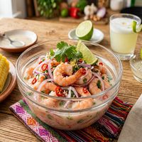 Ceviche de creveți - rețetă peruviană