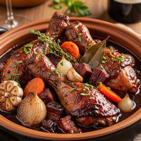Cocos in vin rosu - reteta frantuzeasca