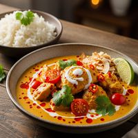 Curry de pui cu lapte de cocos - reteta thailandeza