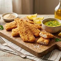 File de merluciu pane