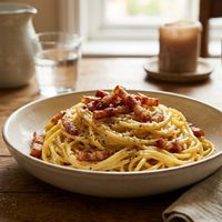 Pasta alla carbonara - rețeta italiană
