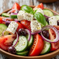 Salata greceasca - reteta greceasca